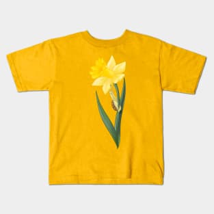 Birth flower and snail: March Kids T-Shirt